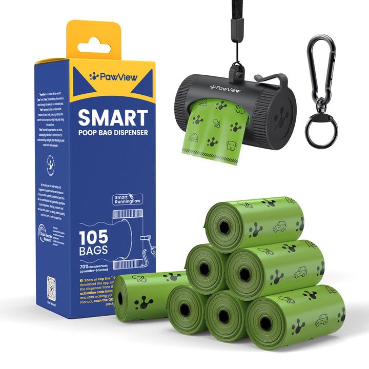 PawView dispenser with retractable design for tidy bag handling and spill prevention