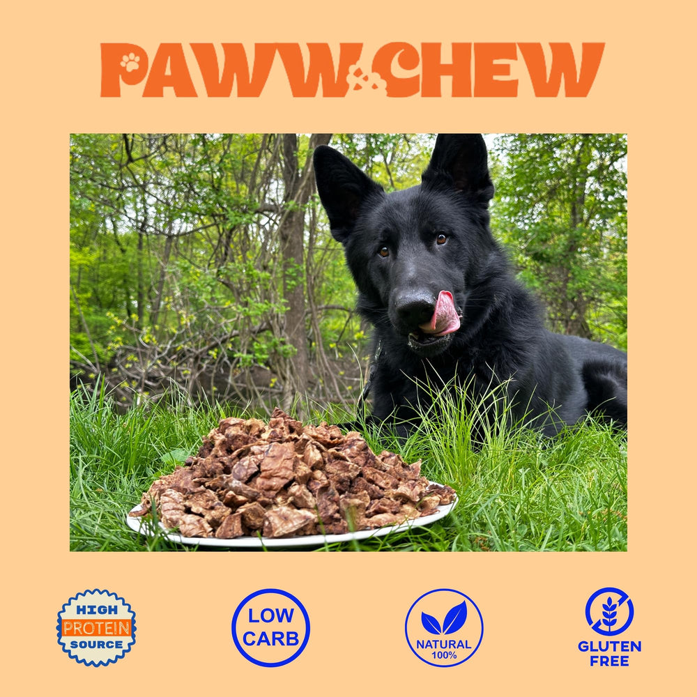 PAWW CHEW beef-lung-treats-grain-free-checklist emphasizes USA-sourced protein with no additives