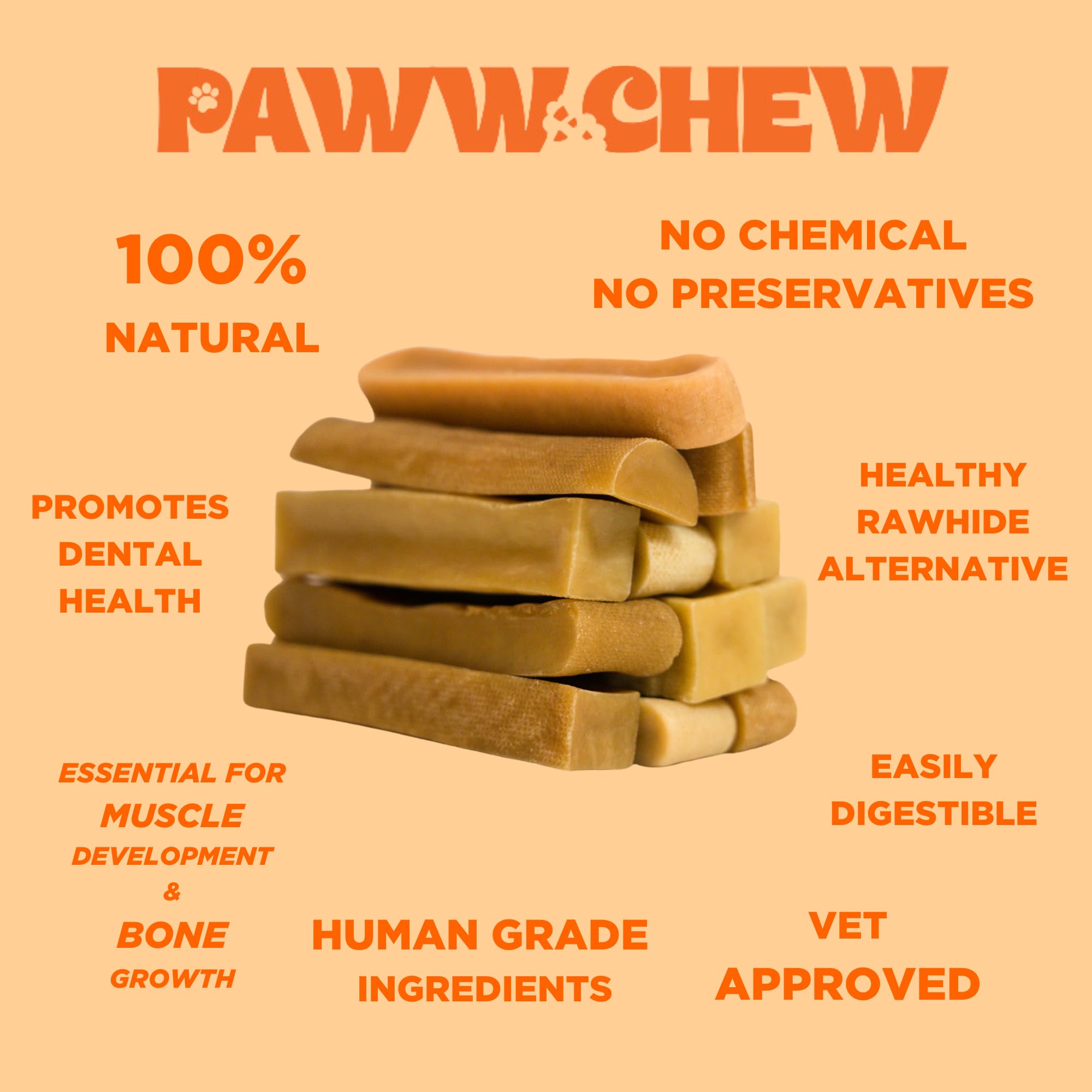 PAWW CHEW dog enjoying this treat with fresh breath potential