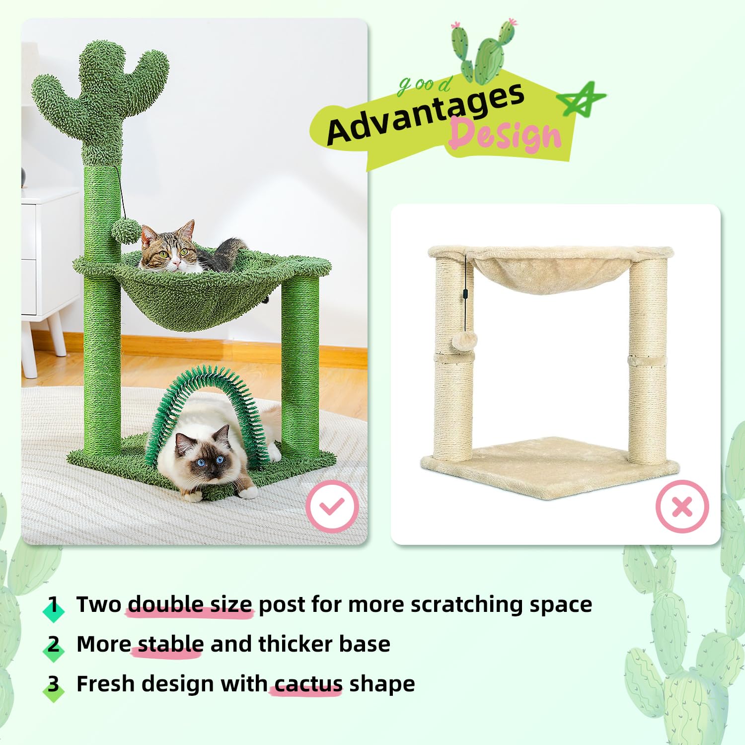 PAWZ Road cactus cat tree room decor fits modern interiors