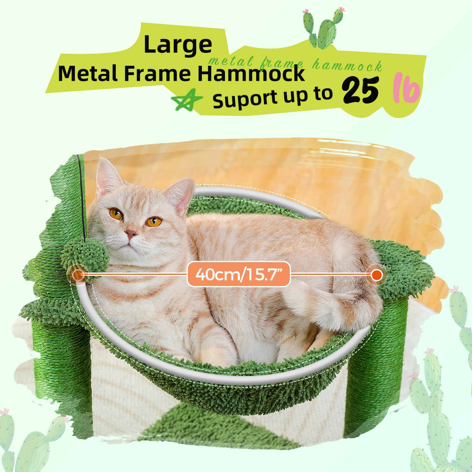 PAWZ Road cactus cat tree sisal posts promote healthy claw care