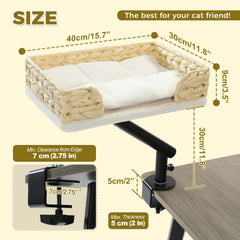 PAWZ Road cat desk bed 360-rotation mechanism enables easy access for your cat.