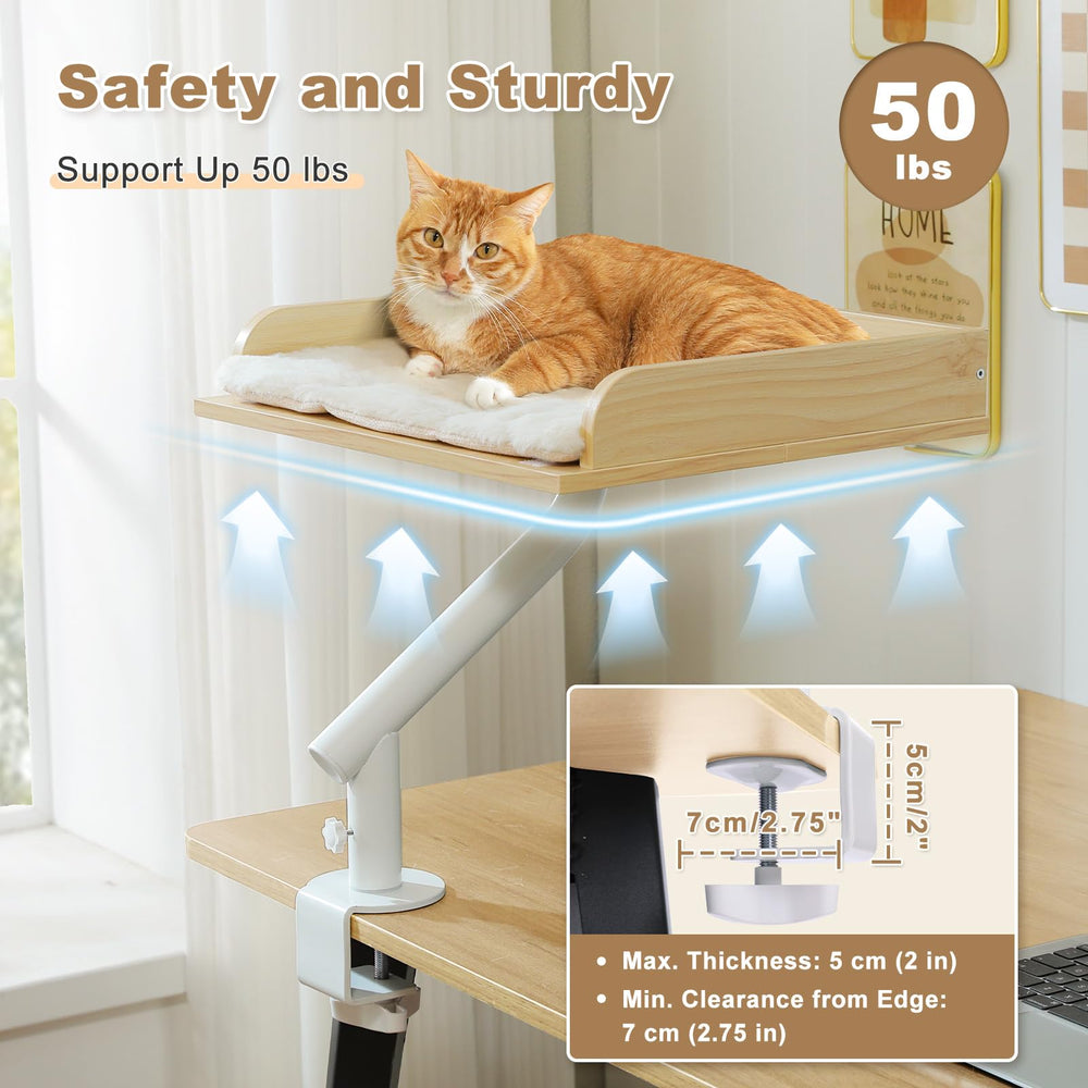 PAWZ Road cat desk bed elegant beige finish complements decor