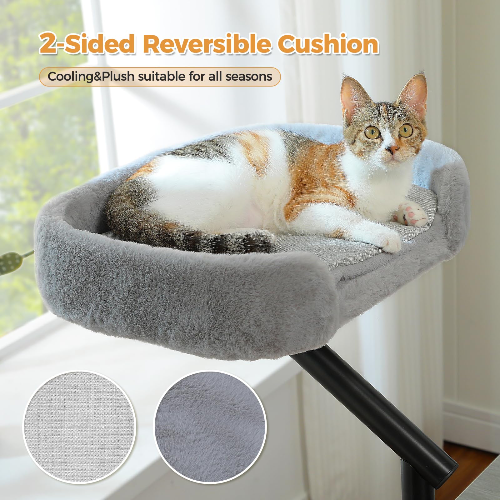 PAWZ Road cat desk bed soft-surface emphasizes cozy lounging and tactile comfort