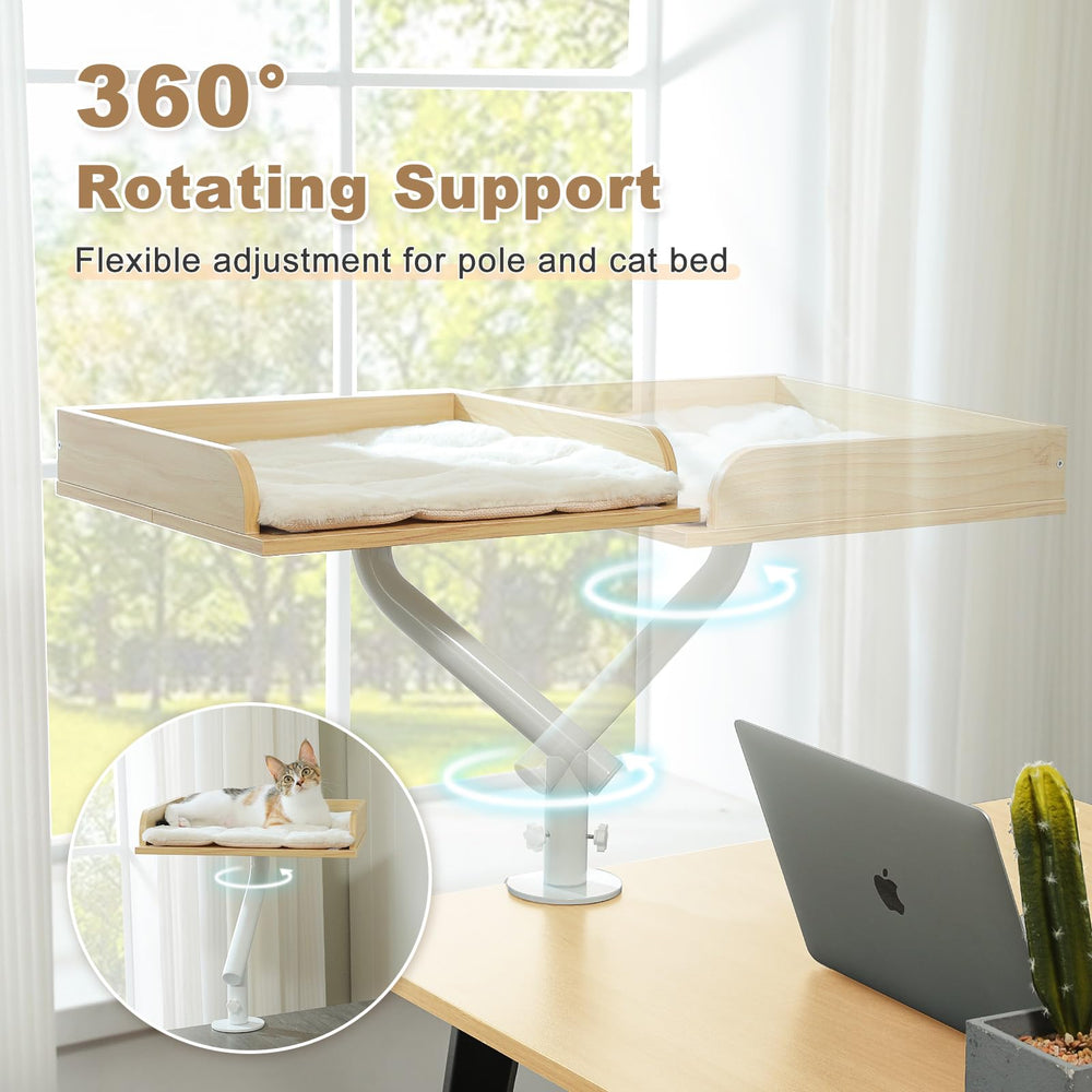 PAWZ Road cat desk bed stain-resistant surface stays clean between uses