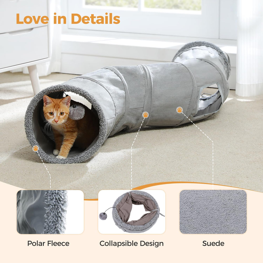 PAWZ Road cat tunnel connectors enable building a maze-like play space