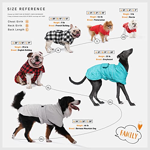 PAWZ Road dog winter coat reversible view highlights two-in-one design for outdoors