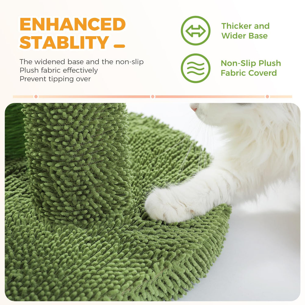 PAWZ Road large-post supports adult cats for bigger climbing sessions.