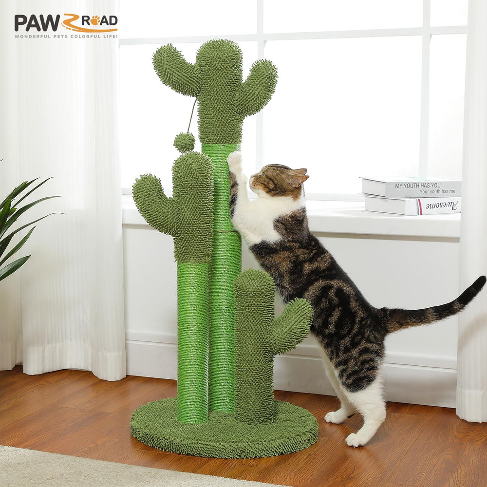 PAWZ Road medium-post up-to-10lbs suits small to medium cats.