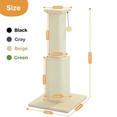 PAWZ Road sisal pillar close-up showing 5-inch width and natural material.
