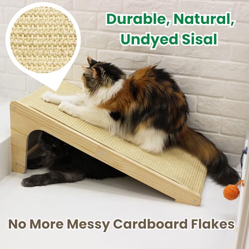 Pawzentic cat-scratcher customizable-pine-boards allows vertical or horizontal setup to suit cats