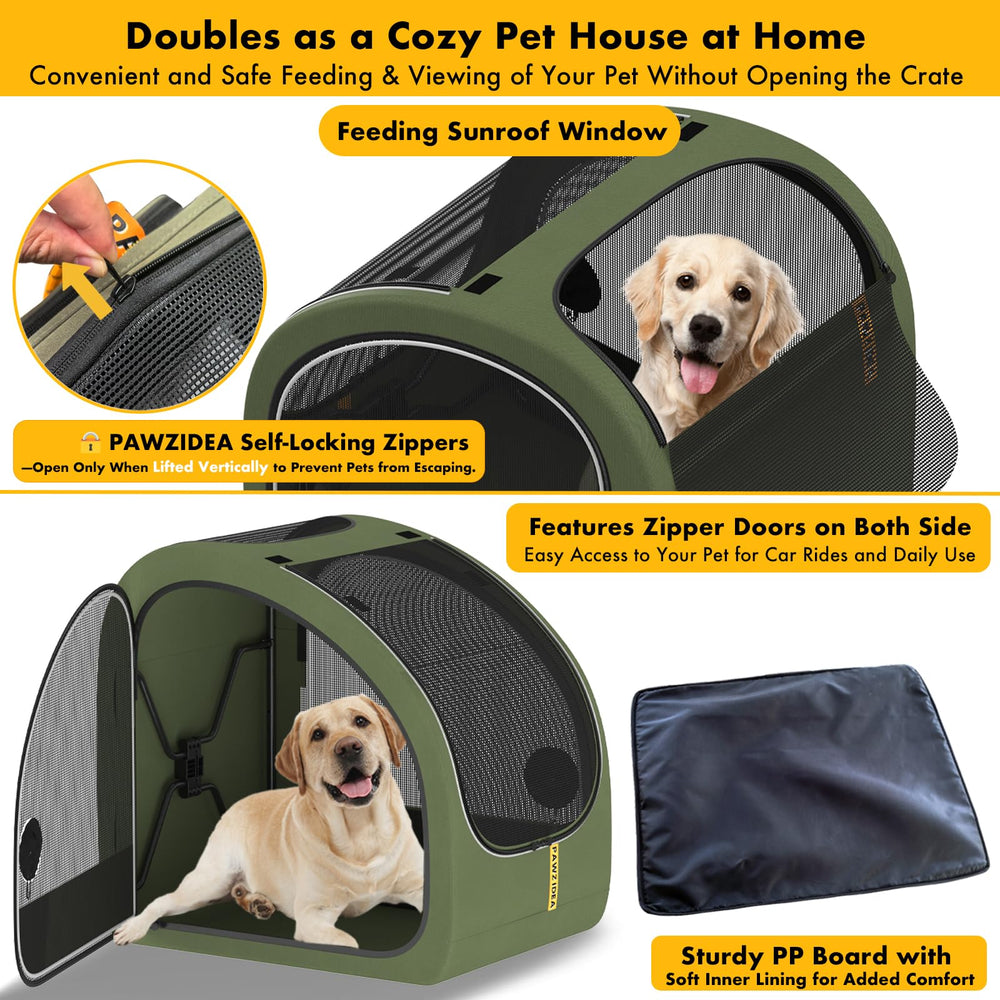 PAWZIDEA breathable mesh interior ensures 360-degree airflow and comfort