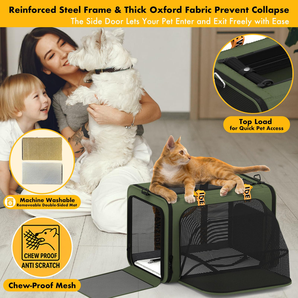 PAWZIDEA leak-proof bottom with removable pad simplifies cleaning
