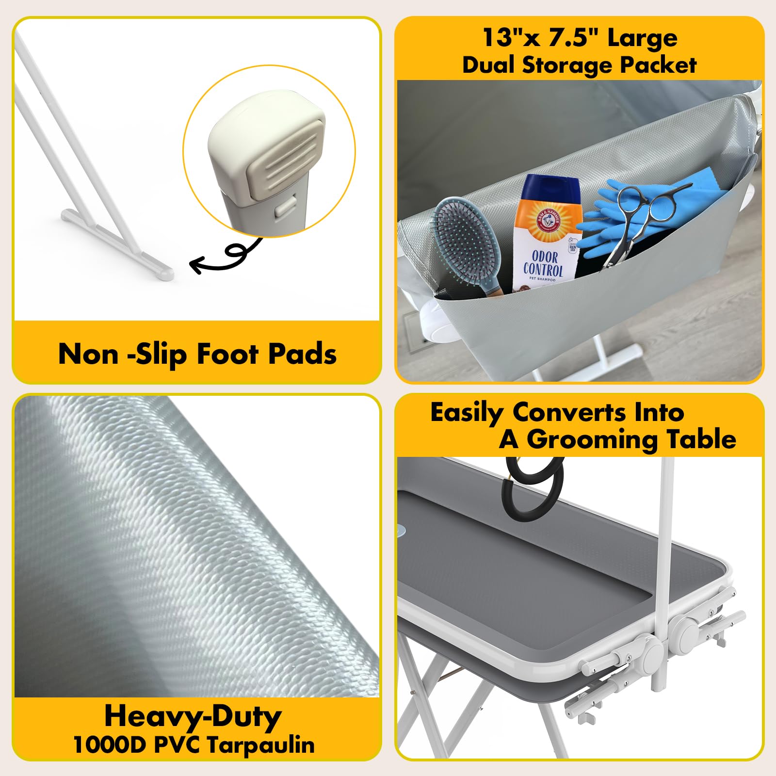 PAWZIDEA quick-drain 1.8 inch hose speeds water removal.