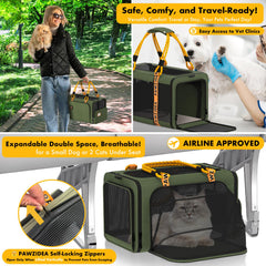 PAWZIDEA top mesh ventilation promotes airflow for pet comfort