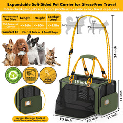 PAWZIDEA under-seat airline-approved design fits cabin space for flights