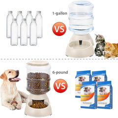 Pawzone feeder 1 gallon capacity close-up showing food storage