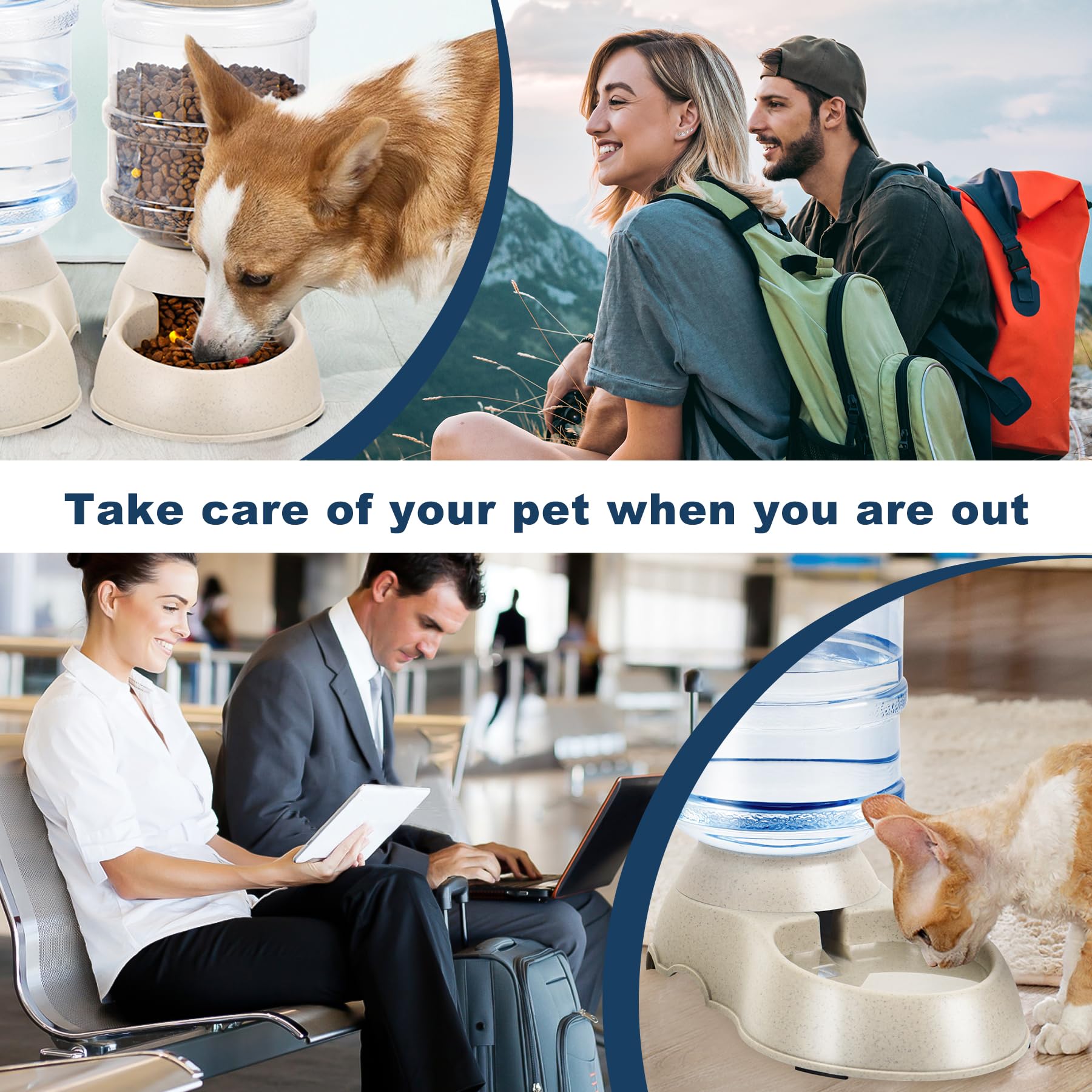 Pawzone feeder with non-slip feet keeps feeding area stable