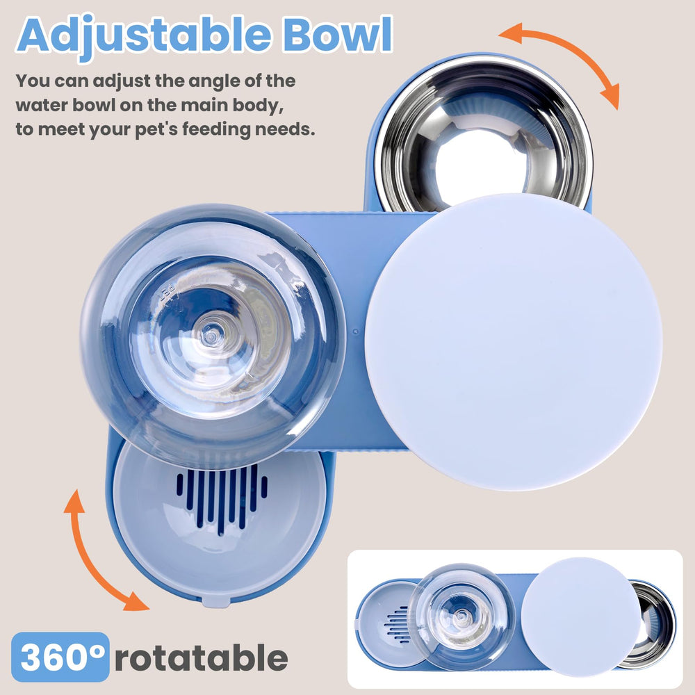 Pawzone large-capacity feeder 88oz keeps pets fed during busy travel days.