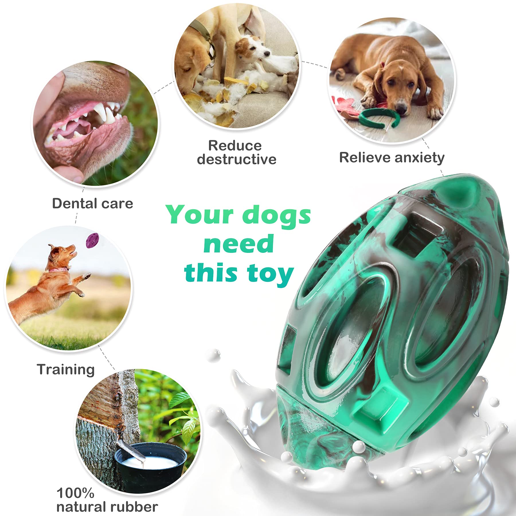 Pawzone large-medium-small dog toy 5-5x3-1 inches fits all sizes