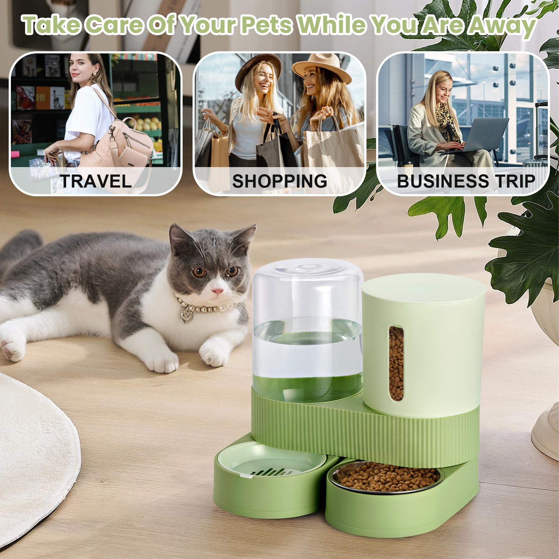 Pawzone non-slip feet base ensures stable placement during feeding