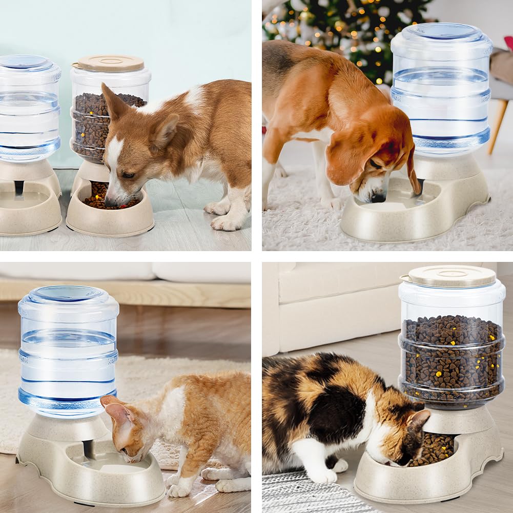 Pawzone cream feeders in kitchen setup for multi-pet homes
