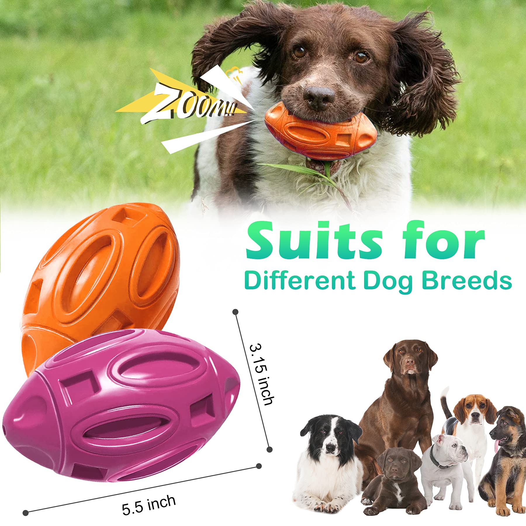 Pawzone squeaky dog toy closeup shows the squeaker that captures dogs attention during play