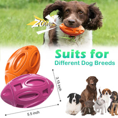 Pawzone squeaky dog toy closeup shows the squeaker that captures dogs attention during play