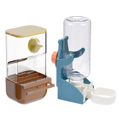 Paxlkuao automatic bird feeder cage setup shows mess free feeding with easy refills