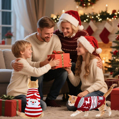 PAYHTOW cat Christmas sweater Santa design keeps pets warm during festivities