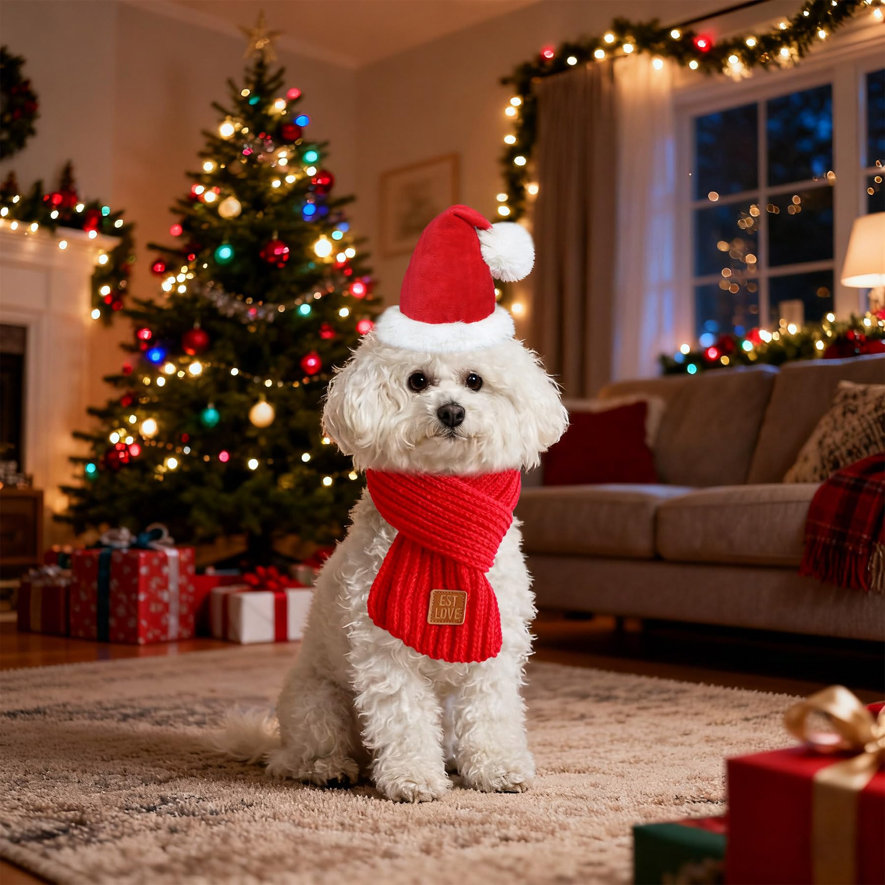 PAYHTOW soft cotton hat helps it hold shape on dogs.