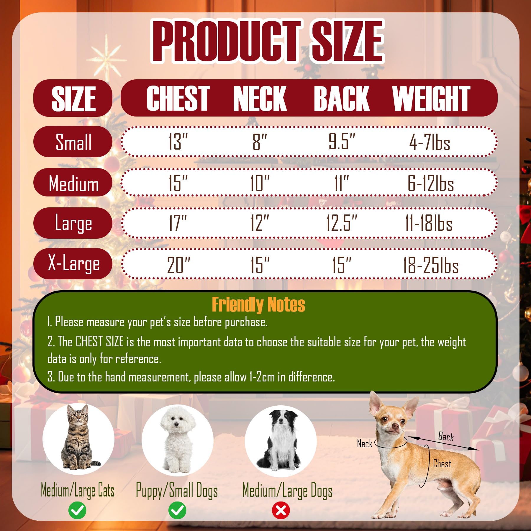 PAYHTOW dog Santa hat with elastic secure fit