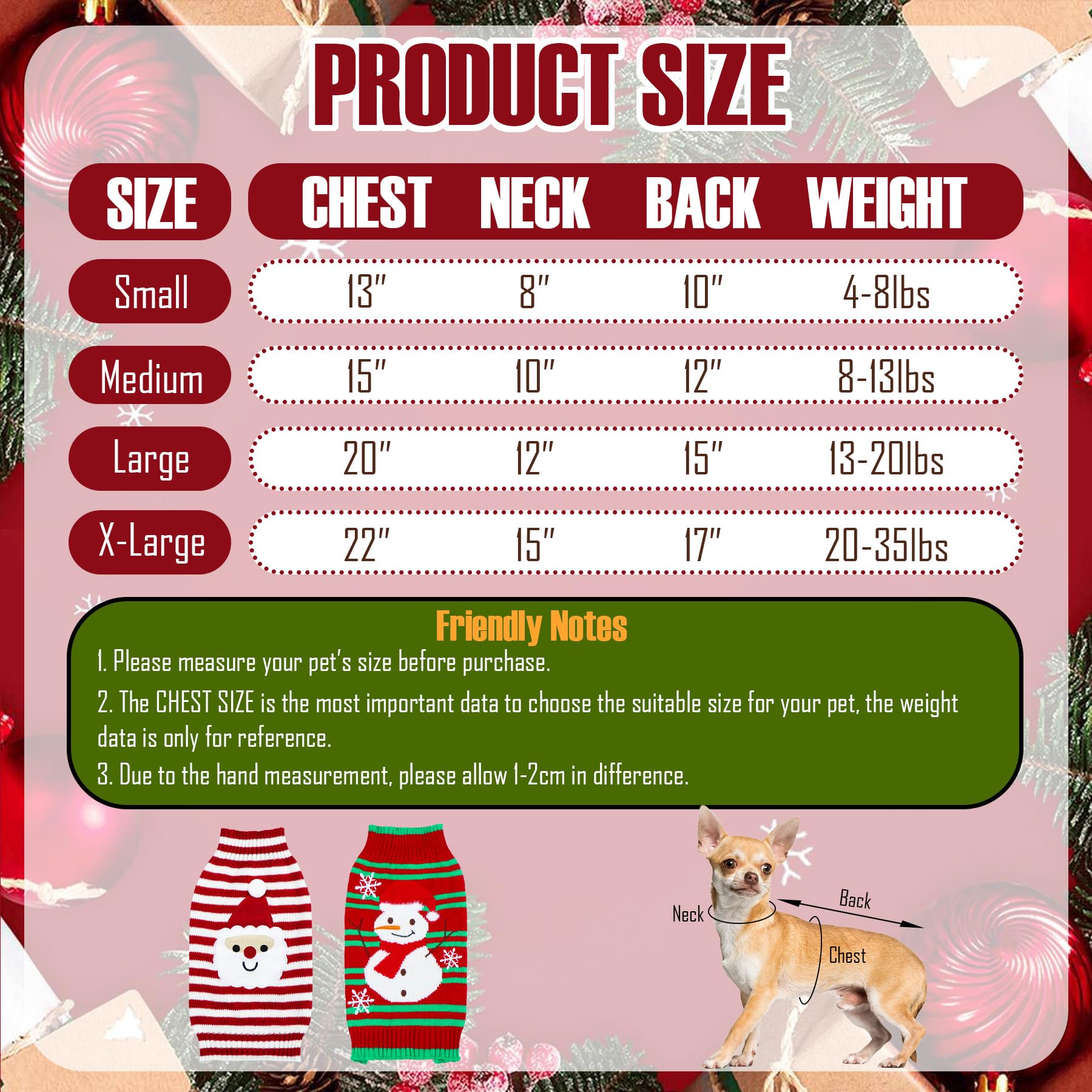 PAYHTOW dog-sweater ultra-soft-acrylic offers warm, skin-friendly comfort.