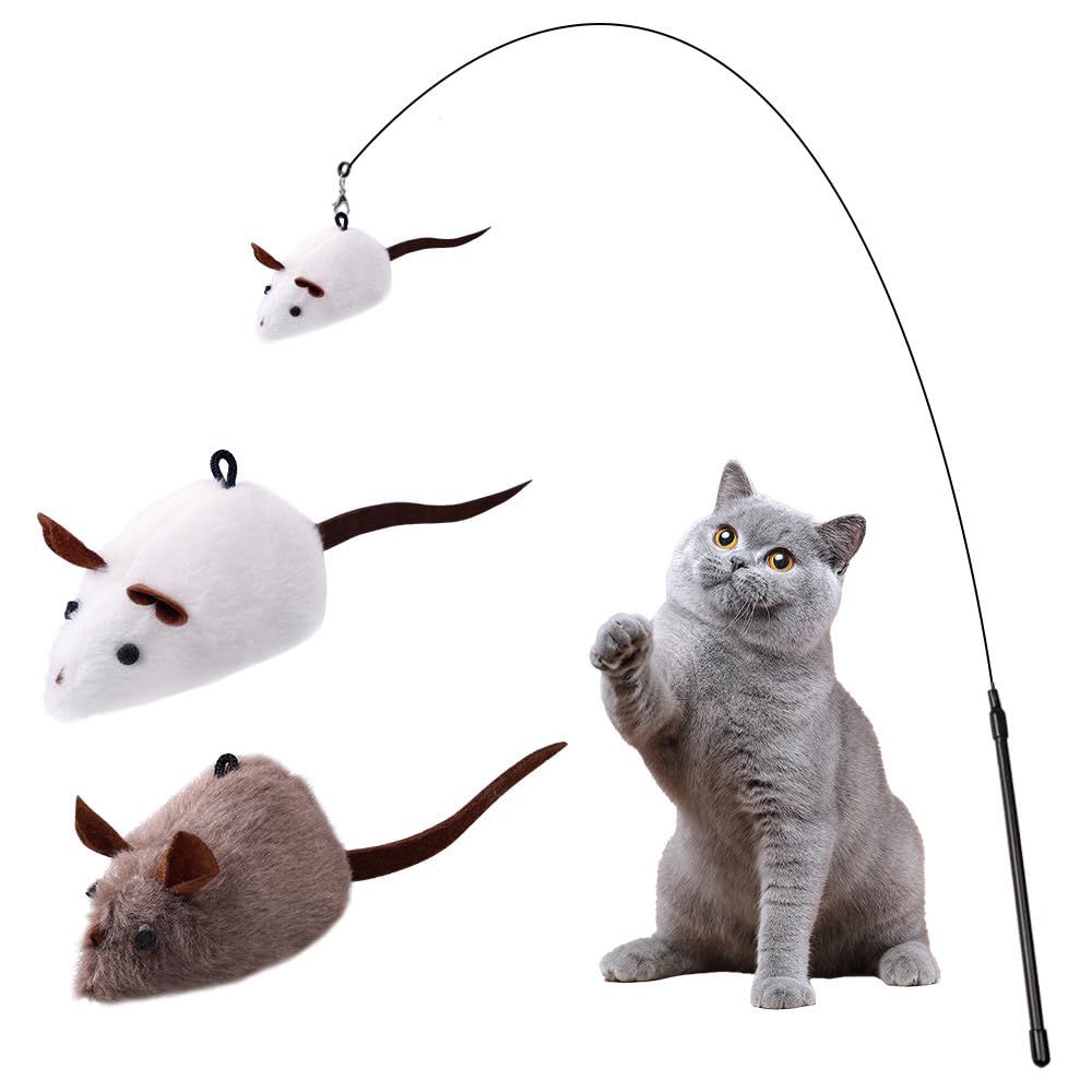 PAZ'S GIFT cat wand toy three-piece set ready for use