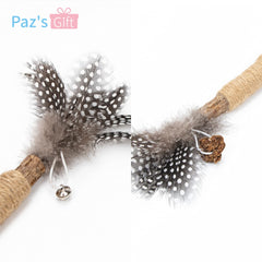 PAZ'S GIFT sisal-rope-raffia-texture enhances bite-resistance and durability.