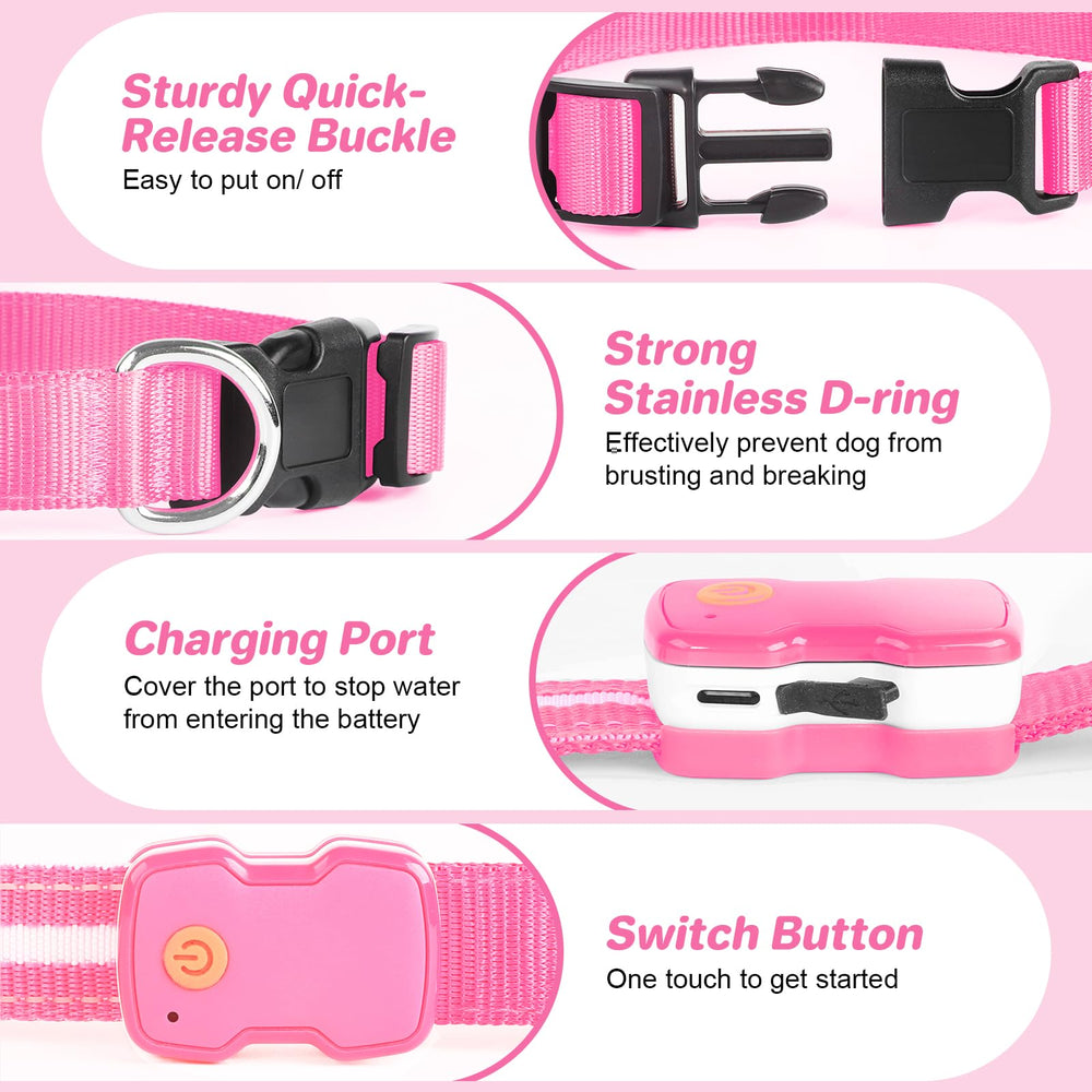 PcEoTllar dog collar quick-release buckle in use for easy fit