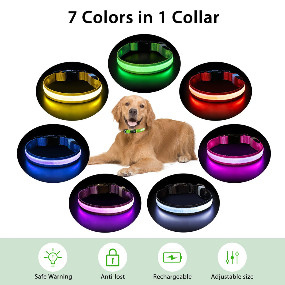 PcEoTllar waterproof dog collar suitable for swimming and splashing