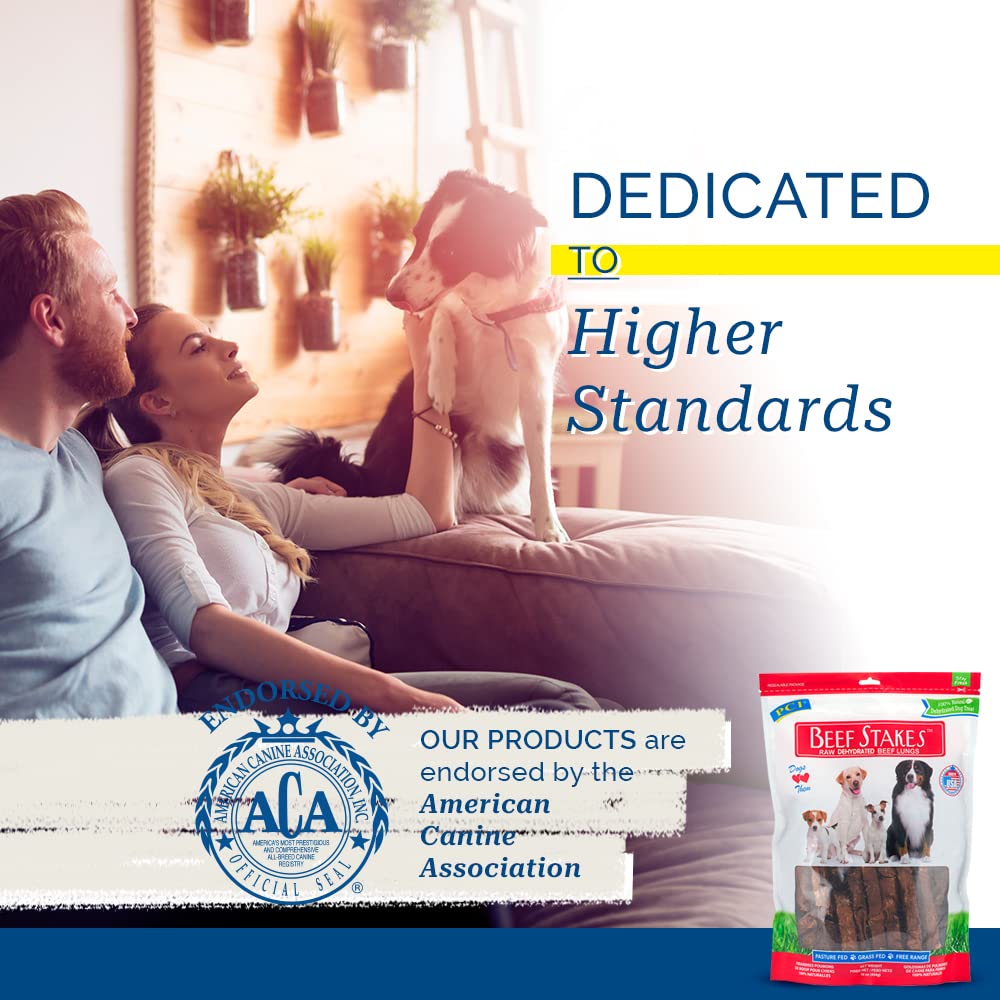 PCI Beef Stakes dog enjoying a protein-rich snack for training