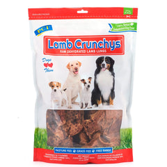 PCI Lamb Crunchys bag with resealable 16oz packaging for fresh treats