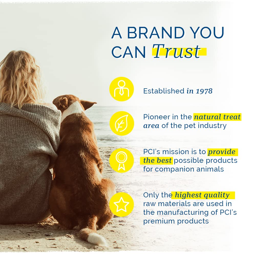 PCI Pet Center 1-pound-resealable-canister keeps treats fresh.