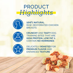 PCI Pet Center Inc. biscuits wrapped with chicken breast highlight a wholesome training reward