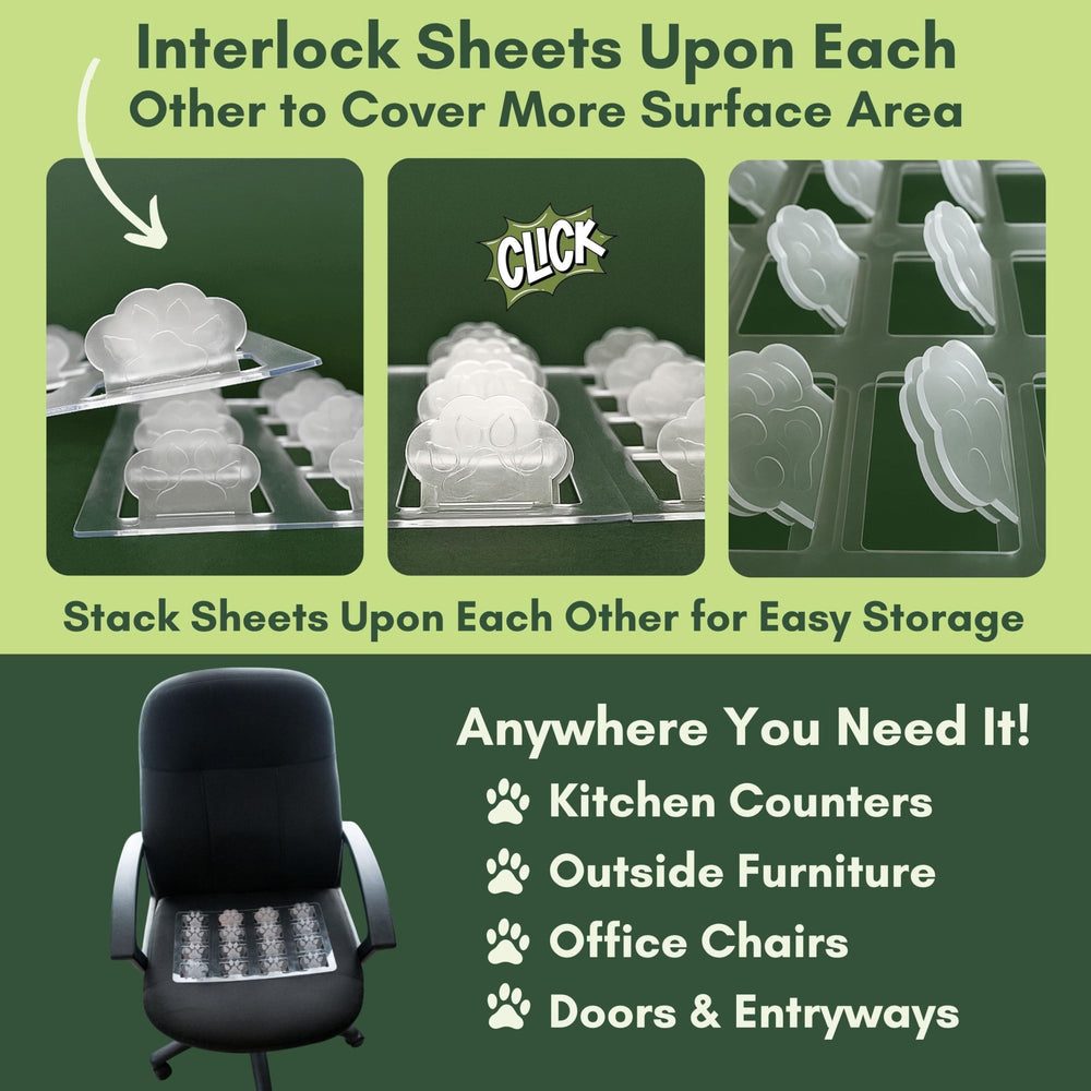 PEACHTREE PET four-sheet pack enables full furniture protection across rooms.