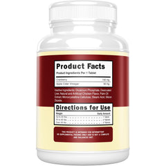Peak Pets cranberry tablets image shows chicken-flavor tablets dogs enjoy for urinary balance.