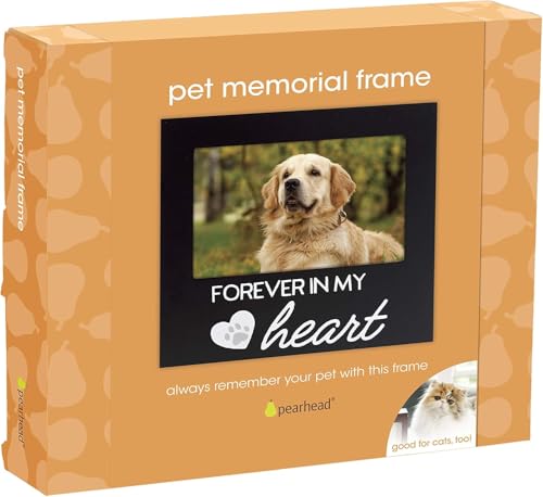 Pearhead pet memorial frame gift-ready packaging for thoughtful presentation