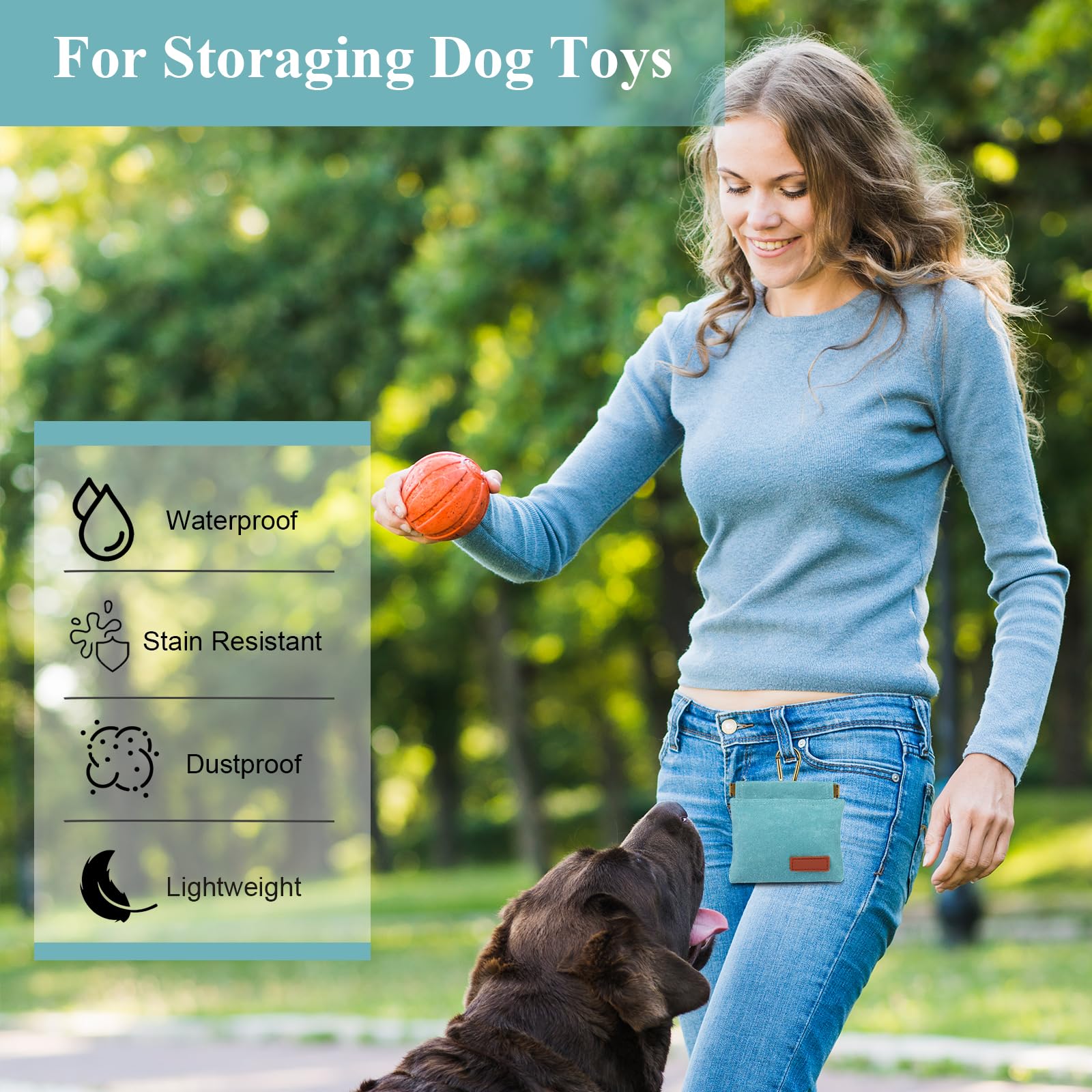 PEASUG 2Pcs Dog Treat Pouches hands-free-design enables effortless training routines.