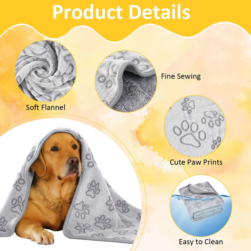 PEASUG blanket protects furniture from pet hair and scratches.