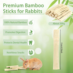 PEASUG natural sweet bamboo close-up highlights a natural, additive-free chew source.