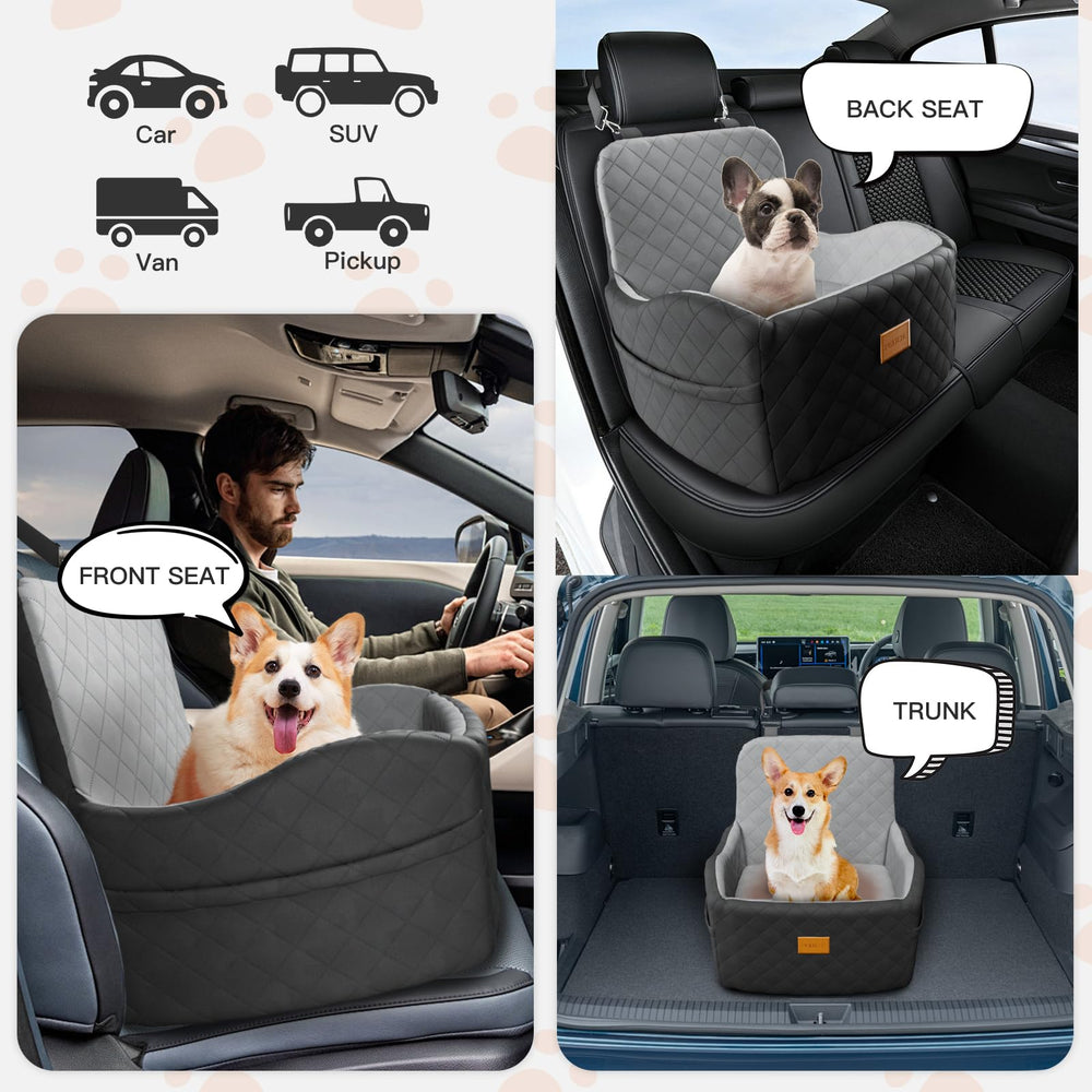 PEATCEC dog car seat anti-slip base for stability