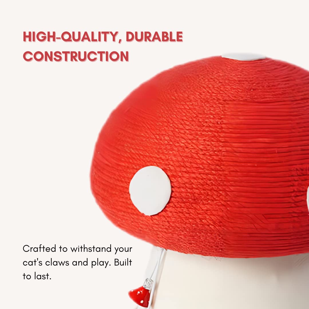 PECHVINO mushroom scratching post decor-ready design blends with home style