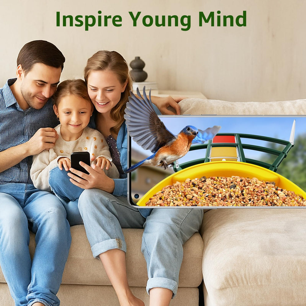 Yellow PeckCam package highlights a thoughtful backyard birdwatching gift.